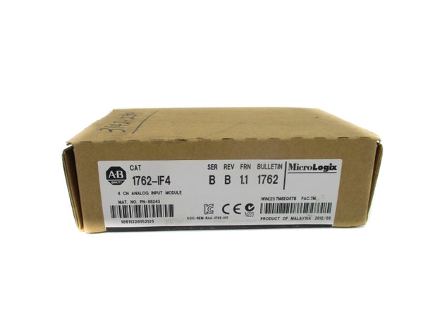 ALLEN BRADLEY 1762-IF4 SER. B F/W 1.1 DATE: 2012 NSFS