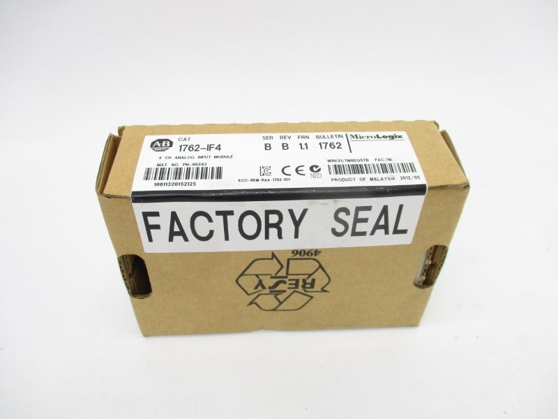 ALLEN BRADLEY 1762-IF4 SER. B F/W 1.1 DATE: 2012 NSFS