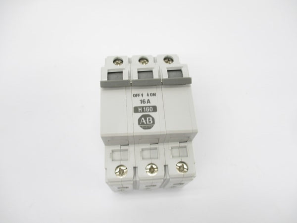 ALLEN BRADLEY 1492-CB3H160 SER. B 480VAC 16A (GY/BL) NSMP