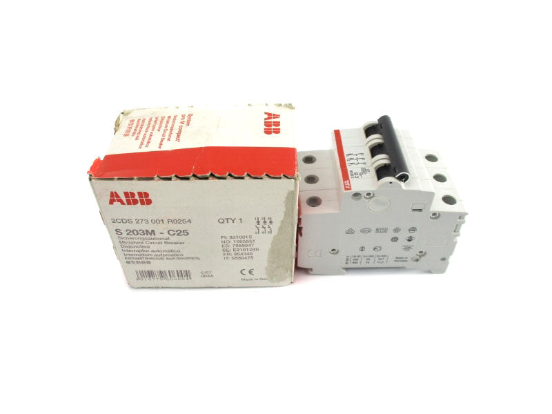 ABB 2CDS273001R0254 S203M-C25 400V 25A NSMP