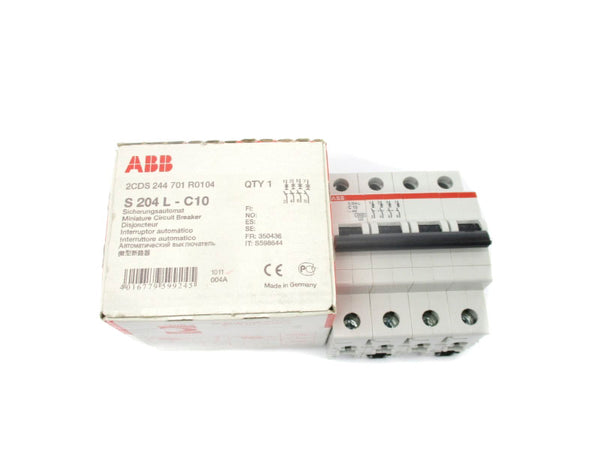 ABB 2CDS244701R0104 S204L-C10 400V 10A NSMP