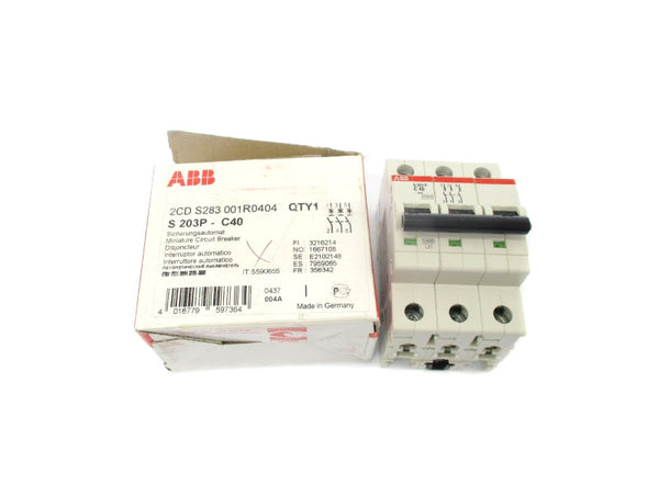 ABB 2CDS283001R0404 S203P-C40 277/480VAC 40A NSMP