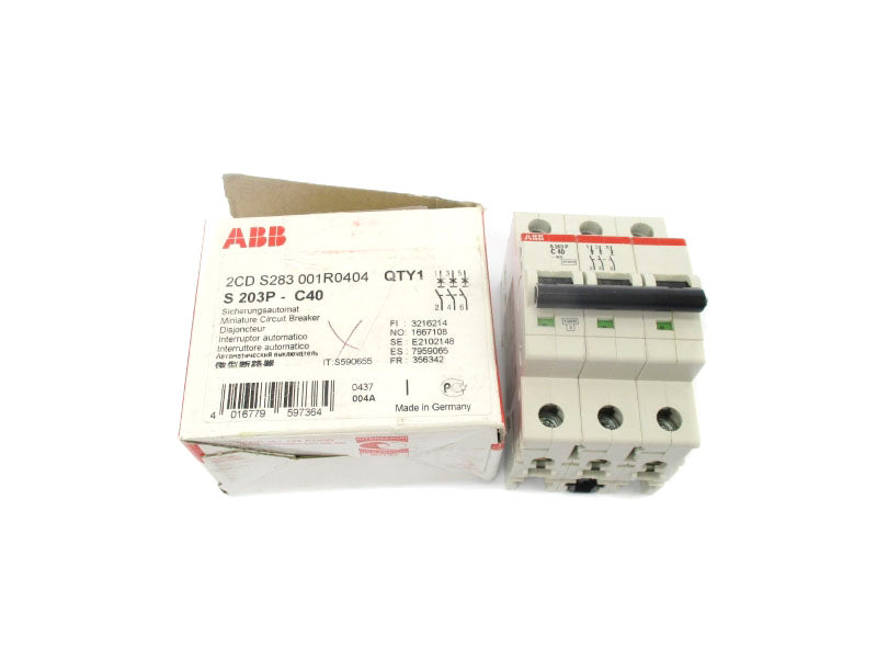 ABB 2CDS283001R0404 S203P-C40 277/480VAC 40A NSMP