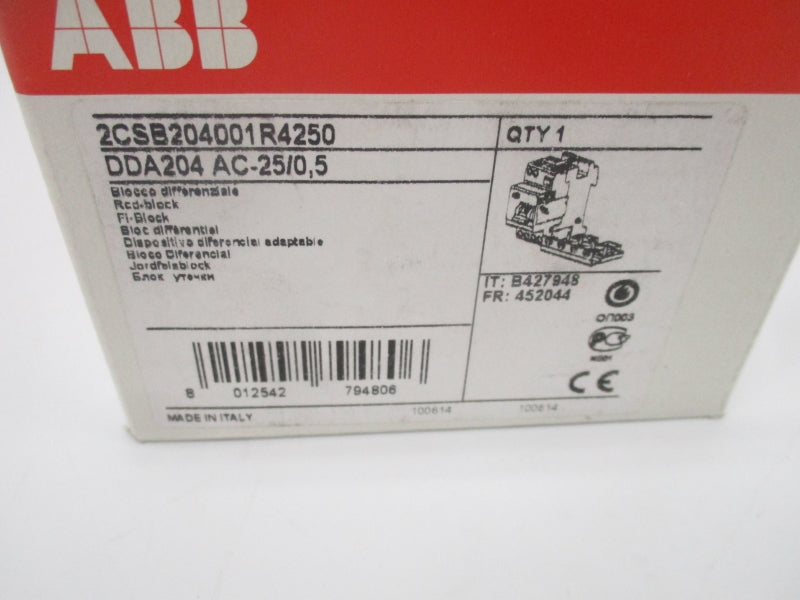 ABB 2CSB204001R4250 DDA204AC-25/0,5 240/415V 0.5A NSMP