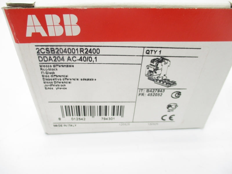 ABB 2CSB204001R2400 DDA204AC-40/0,1 240/415V 40A NSMP