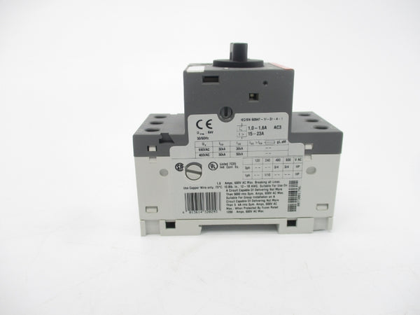 ABB MS116-1,6 690VAC 1.0-1.6A NSMP