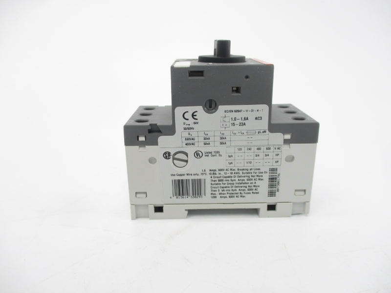 ABB MS116-1,6 690VAC 1.0-1.6A NSMP