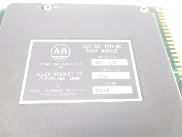 ALLEN BRADLEY 1771-DB REV. A/C UNMP
