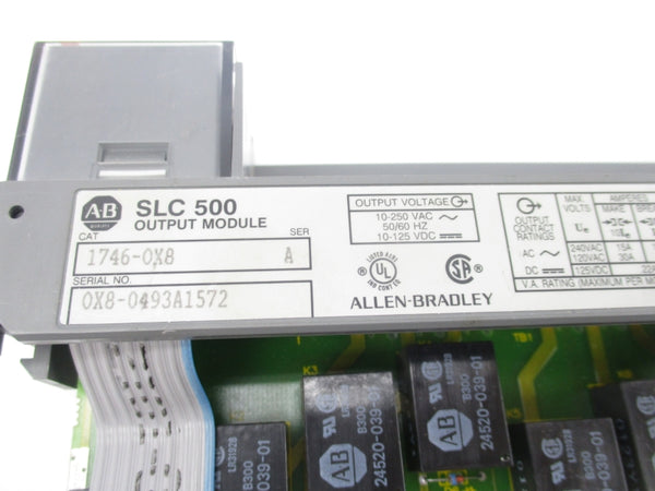 ALLEN BRADLEY 1746-OX8 SER. A 10-250VAC 30A (NO DOOR/TERMINAL) NSNP