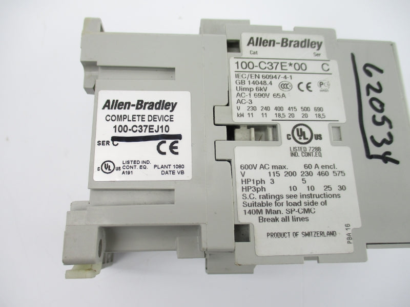 ALLEN BRADLEY 100-C37EJ10 SER. C 24VDC 65A UNMP