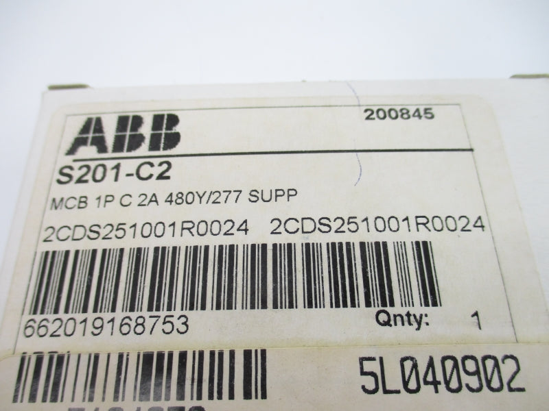 ABB S201-C2 277V 2A NSMP