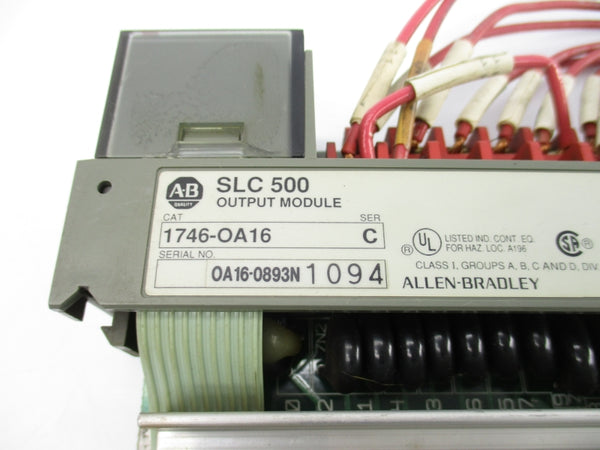 ALLEN BRADLEY 1746-OA16 SER. C 85-265VAC 0.25A (NO DOOR) UNMP