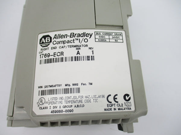 ALLEN BRADLEY 1769-ECR SER. A 24VDC 0.005A NSNP