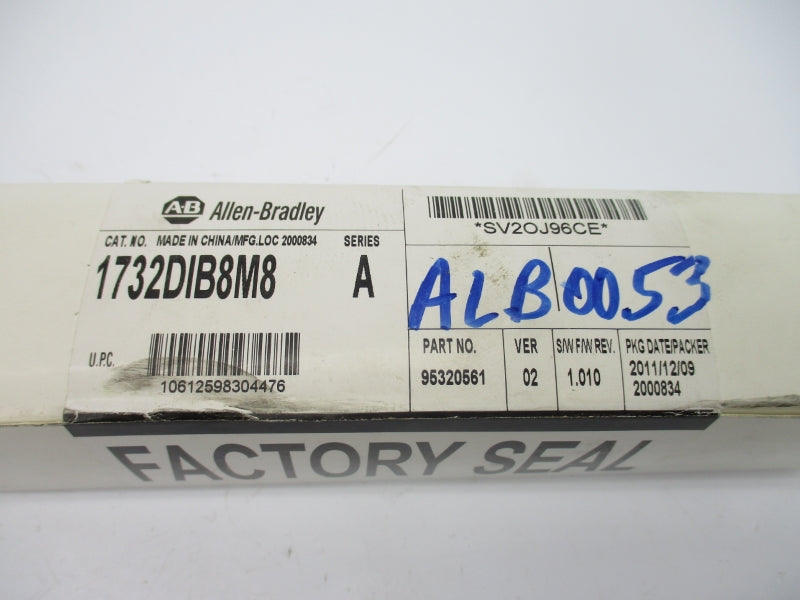ALLEN BRADLEY 1732D-IB8M8 SER. A F/W 1.010 11-30VDC NSMP