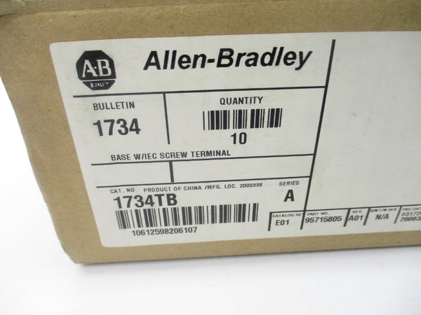 ALLEN BRADLEY 1734-TB SER. A (PKG OF 10) NSMP
