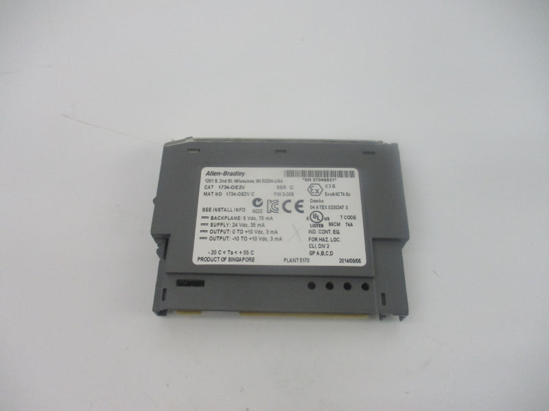 ALLEN BRADLEY 1734-OE2V SER. C F/W 2.006 24VDC NSMP