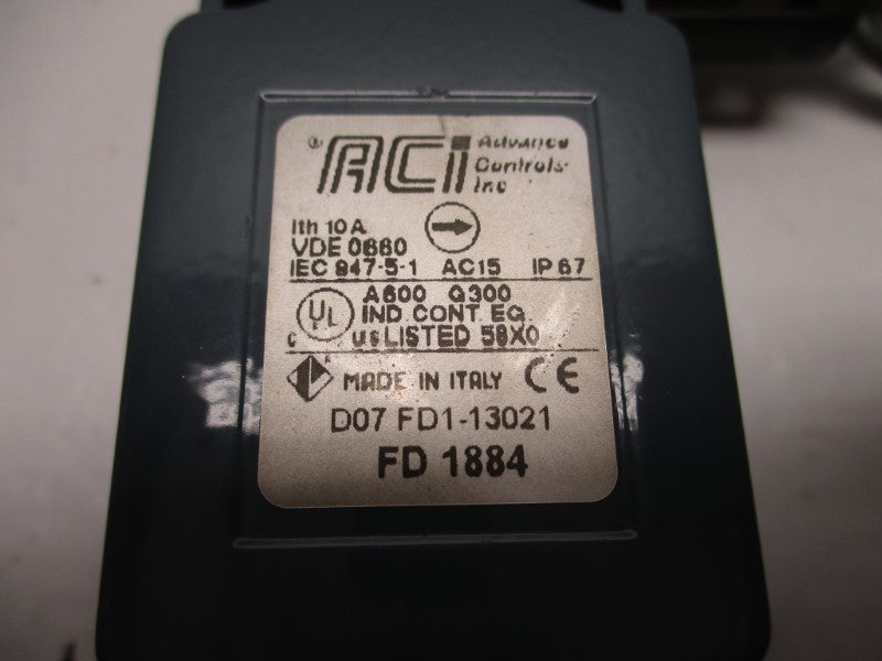 ADVANCE CONTROLS FD1884 UNMP