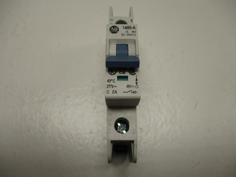 ALLEN BRADLEY 1489-A1C020 CIRCUIT BREAKER  SER. A 2A 277V NSNP