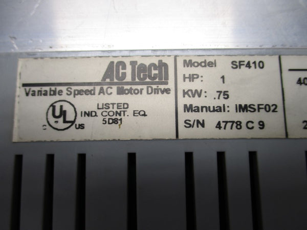 AC TECH SF410 400/480V 2.9/2.5A UNMP