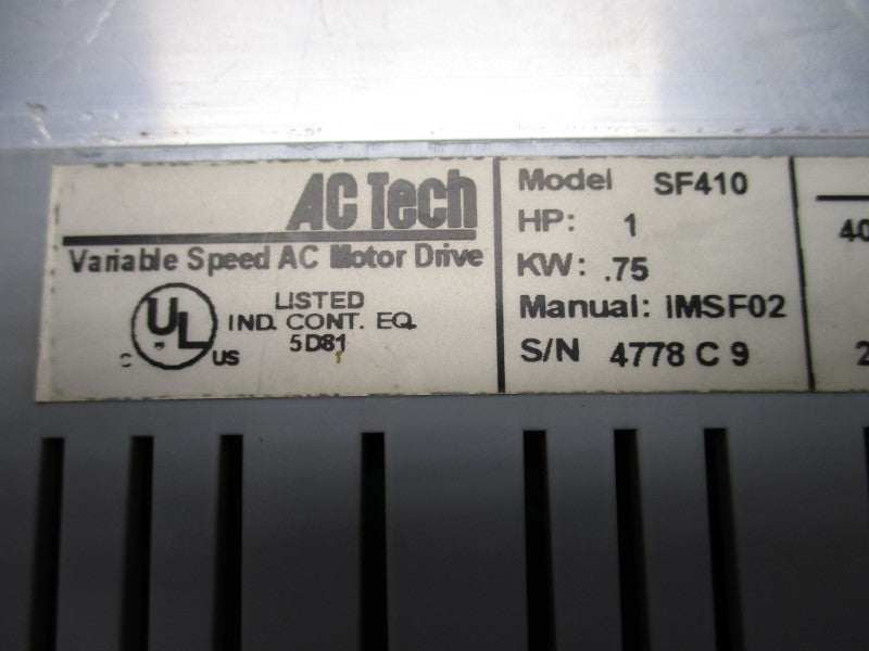 AC TECH SF410 400/480V 2.9/2.5A UNMP