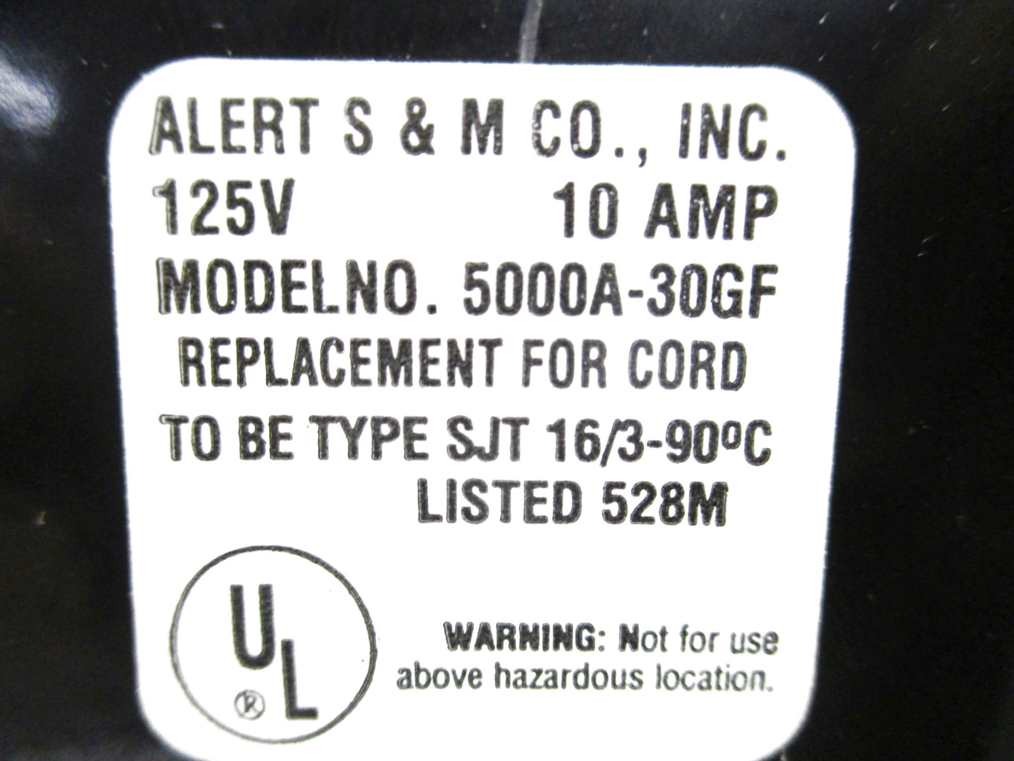 ALERT S&M 5000A-30GF UNMP