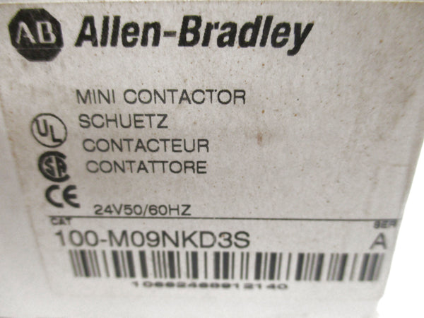 ALLEN BRADLEY 100-M09NKD3S SER. A 24V 20A (WH) NSMP