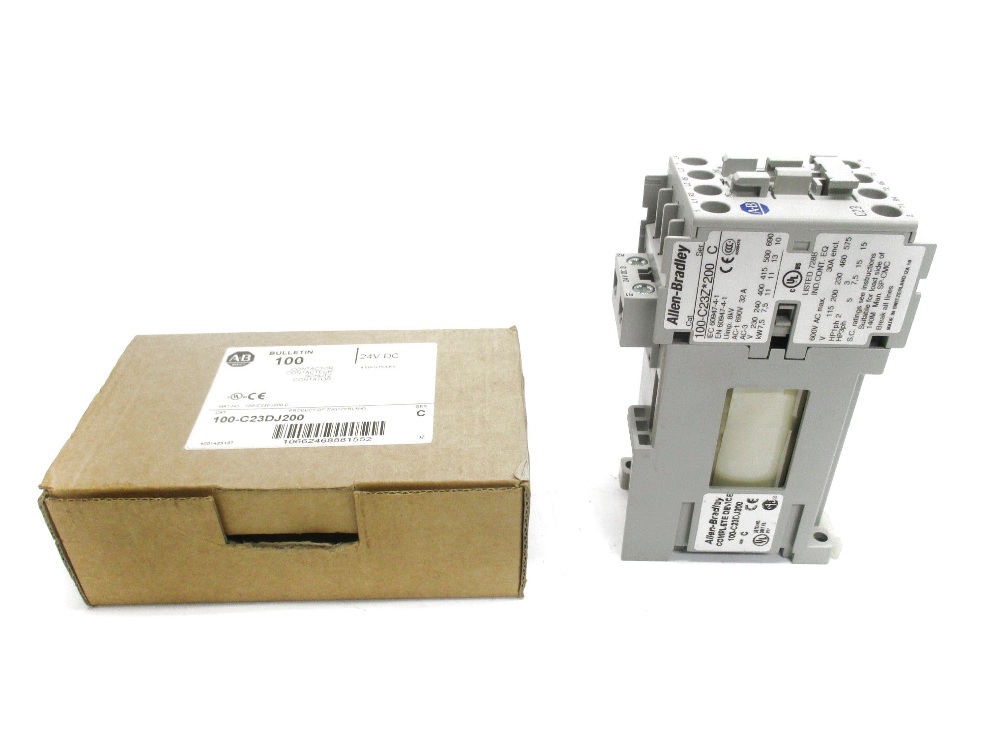 ALLEN BRADLEY 100-C23DJ200 SER.C 24VDC (BR/WH) NSMP