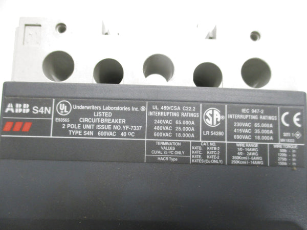 ABB S4N250BW-2S4 600V 250A  NSMP