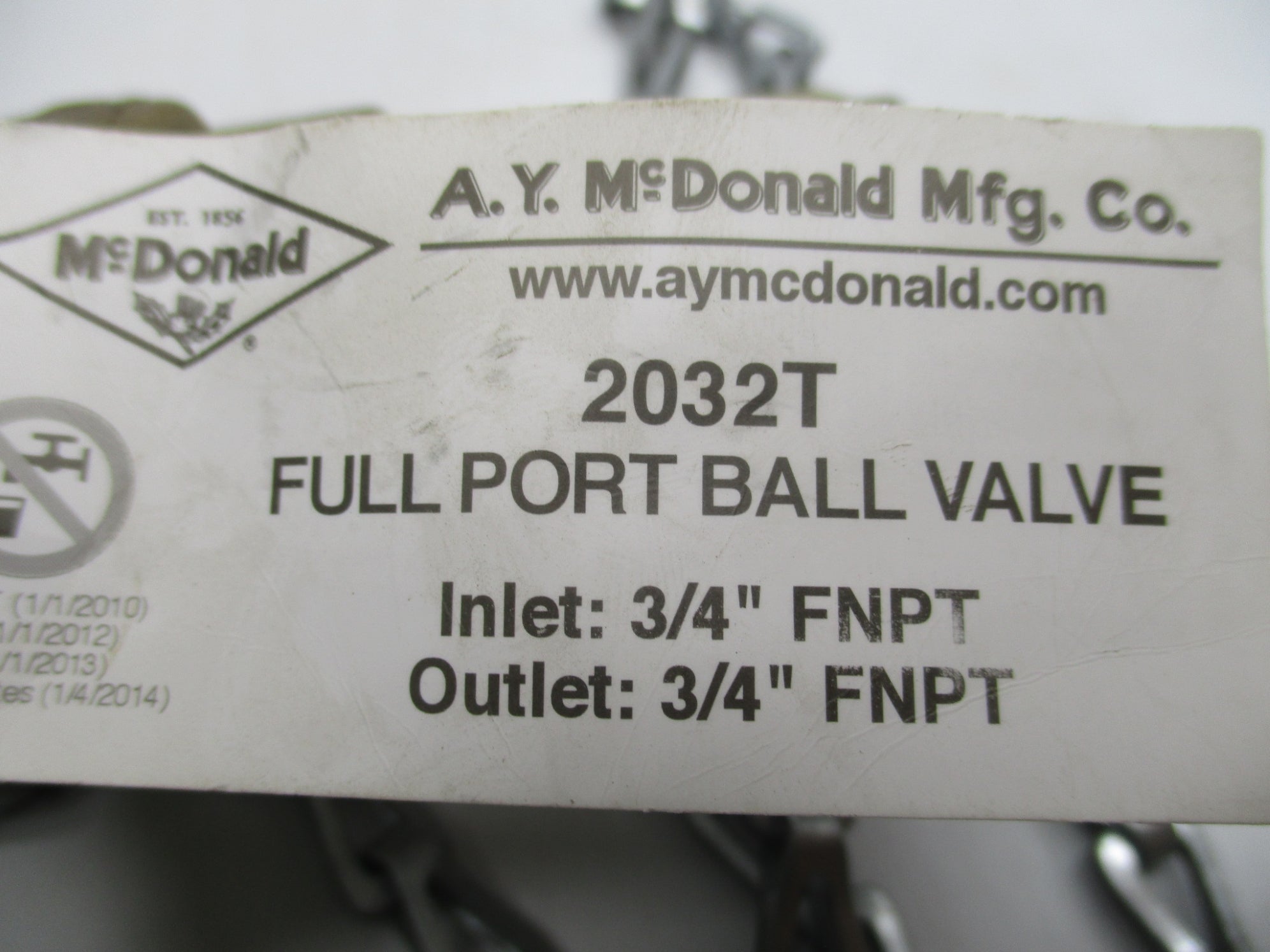 A.Y. MCDONALD MFG. 2032T NSNP