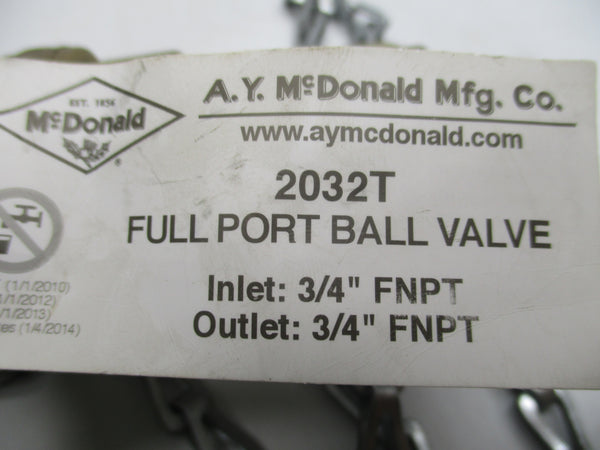 A.Y. MCDONALD MFG. 2032T NSNP