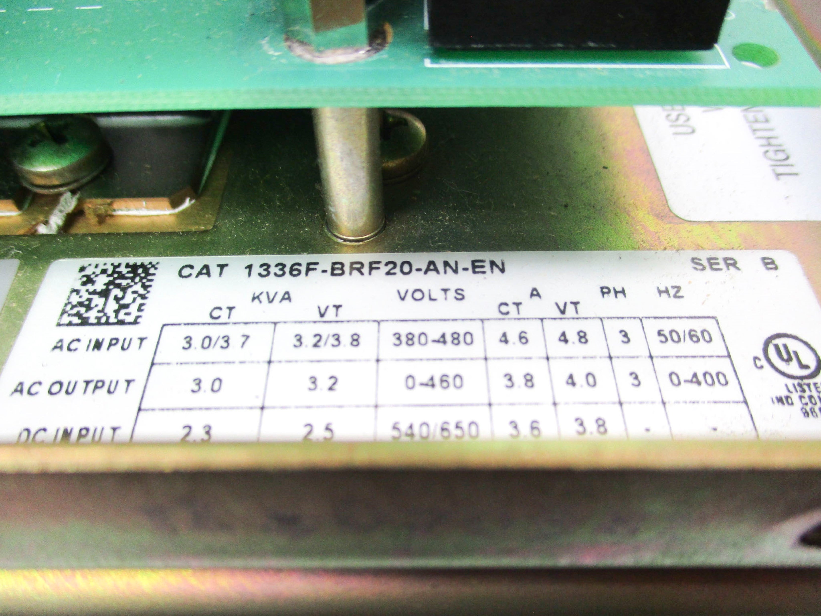 ALLEN BRADLEY 1336F-BRF20-AN-EN SER. B F/W 5.004 REMAN