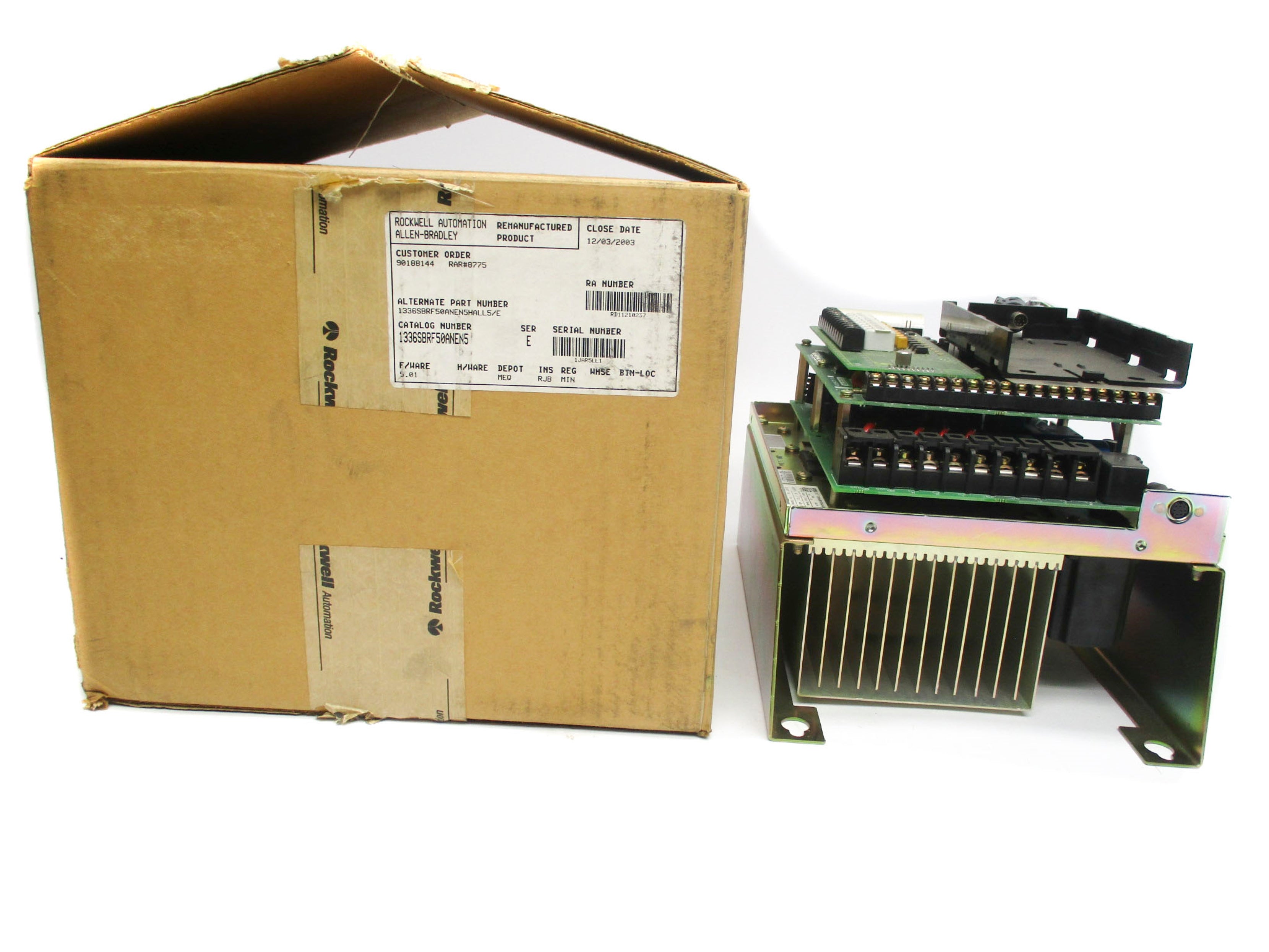 ALLEN BRADLEY 1336F-BRF50-AN-EN5-HA2-L6 SER. E F/W 5.01 REMAN