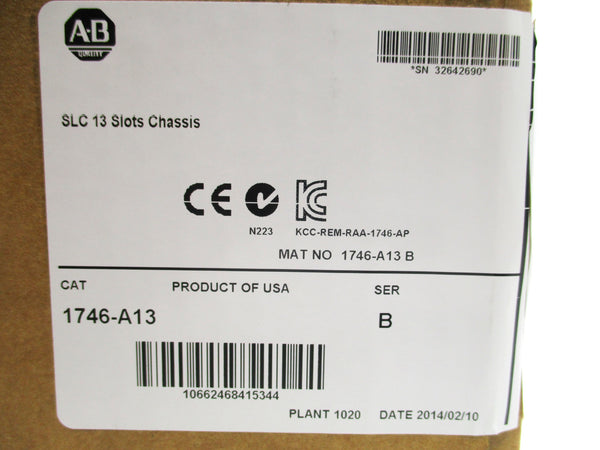 ALLEN BRADLEY 1746-A13 SER. B NSMP