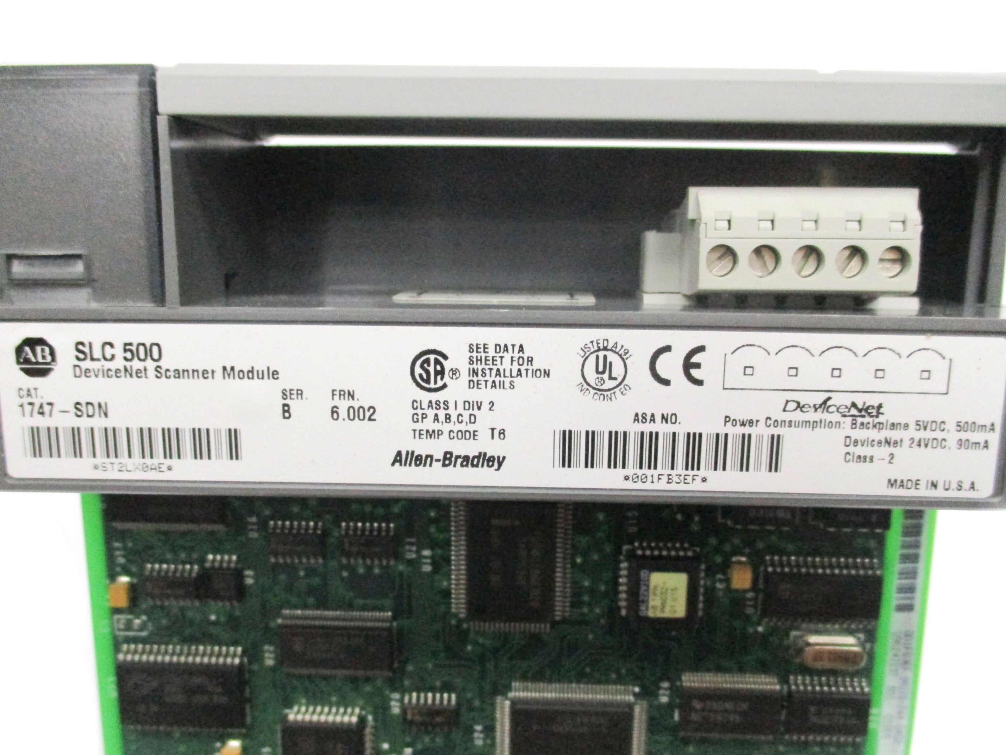 ALLEN BRADLEY 1747-SDN SER. B F/W 6.002 NSMP