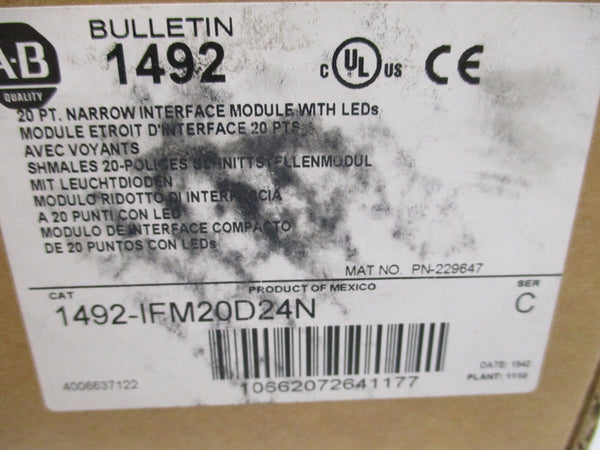 ALLEN BRADLEY 1492-IFM20D24N SER. C NSMP