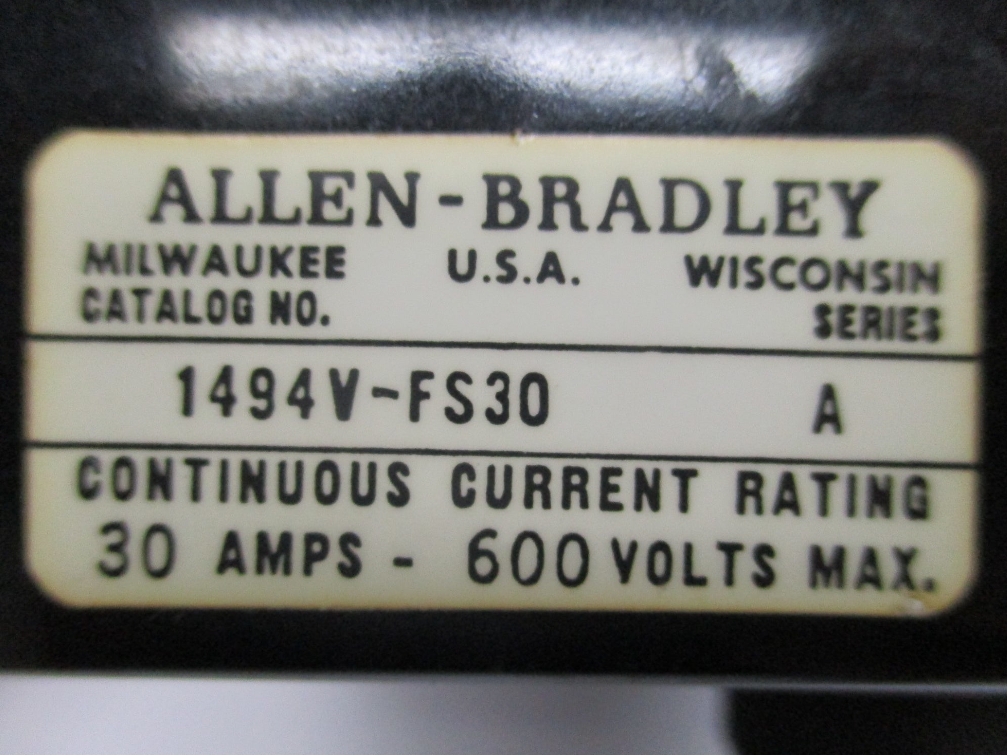 ALLEN BRADLEY 1494V-DH666 SER. 1 (AS PICTURED) NSMP