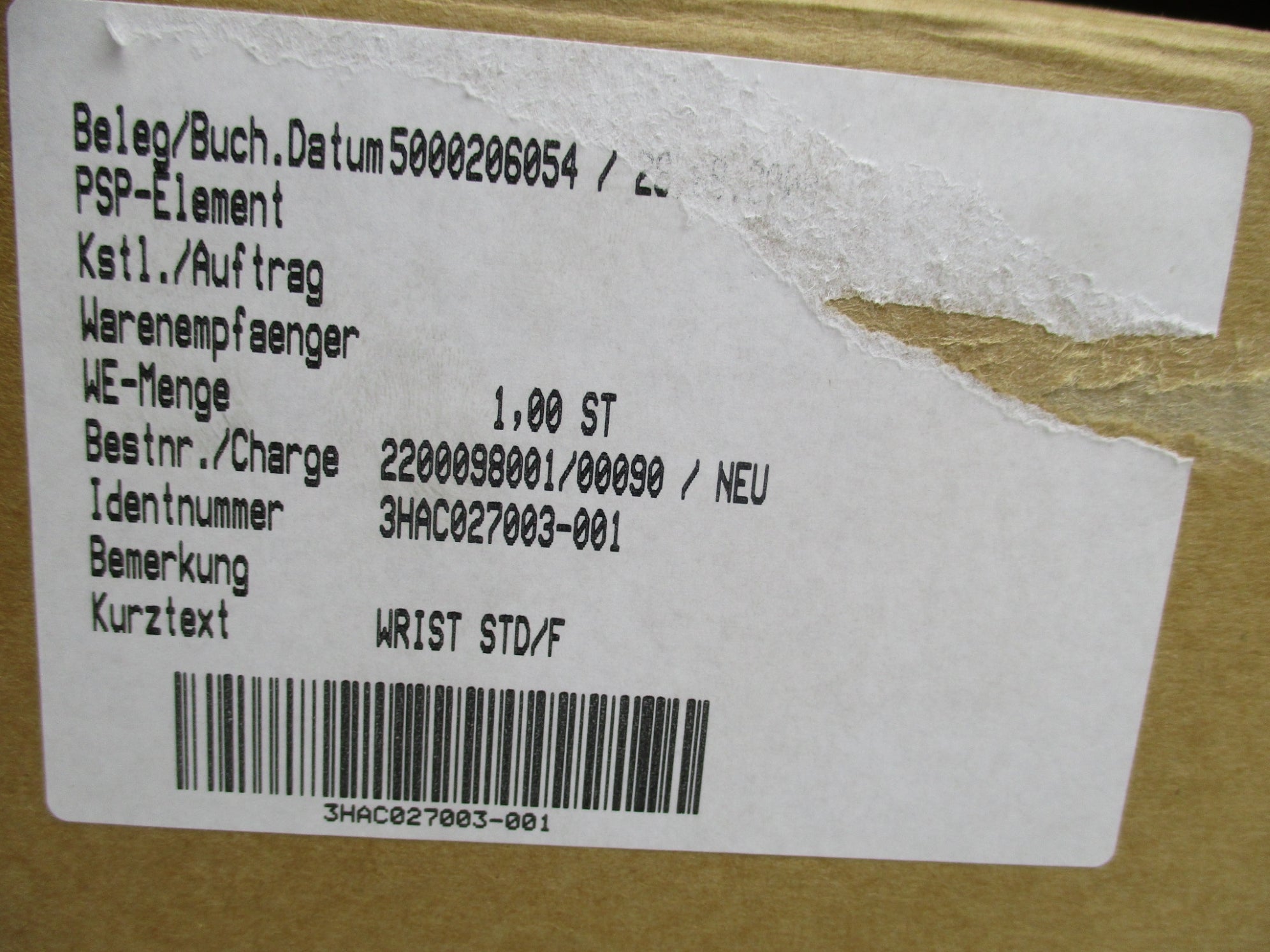 ABB 3HAC027003-001 NSMP