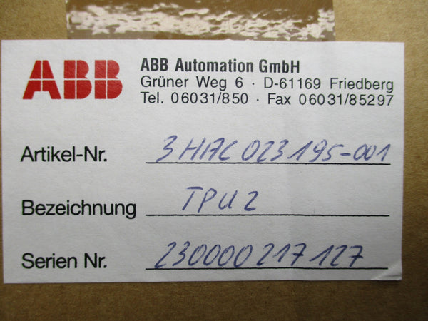 ABB 3HAC023195-001 REMAN