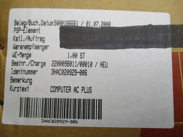 ABB 3HAC020929-006 NSMP