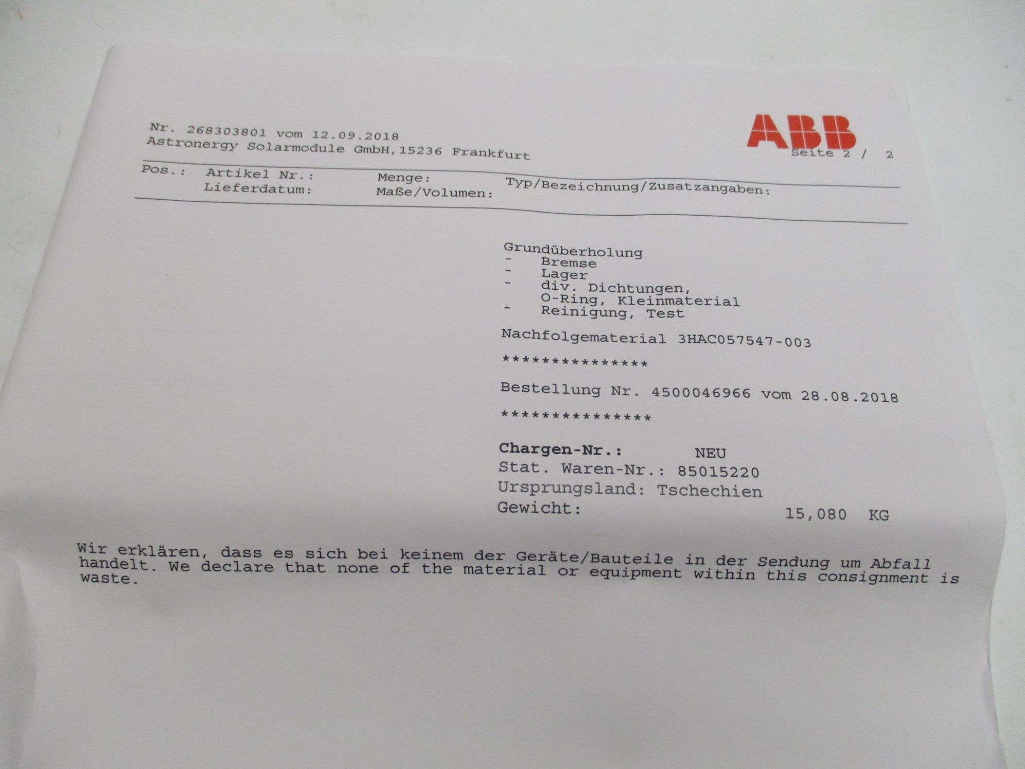 ABB Q3HAC17484-10 REMAN