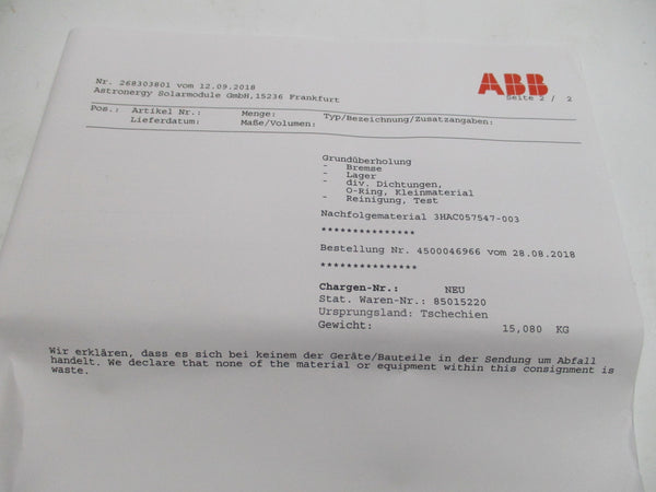 ABB Q3HAC17484-10 REMAN