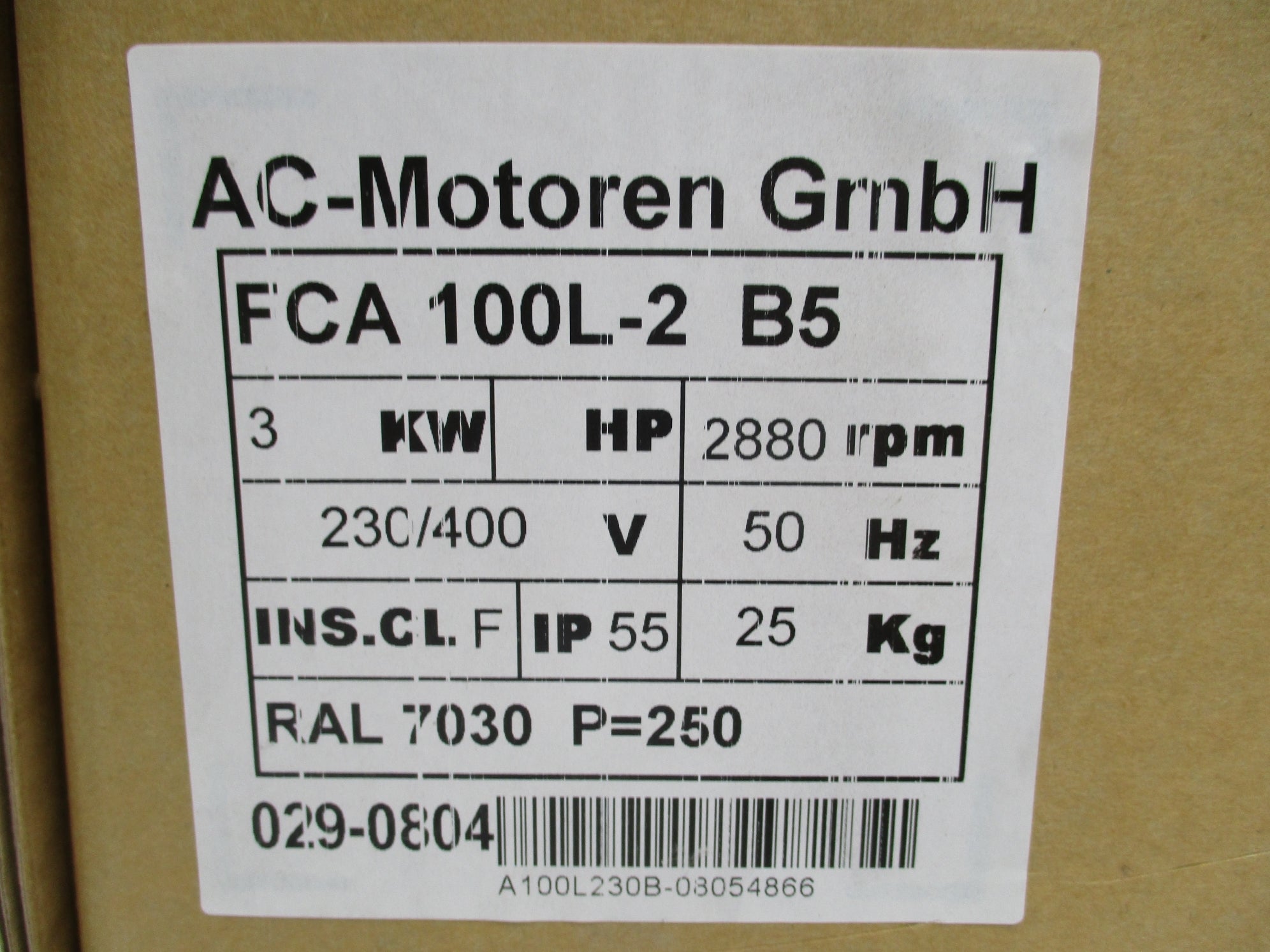 AC MOTOREN FCA100L-2B5 NSMP