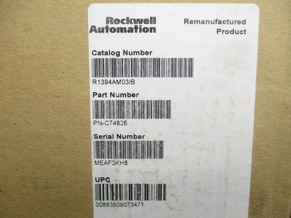 ALLEN BRADLEY 1394-AM03 SER. B REMAN