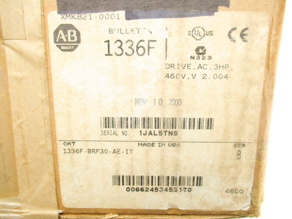 ALLEN BRADLEY 1336F-BRF30-AE-IT SER. B (BR/WH) NSMP