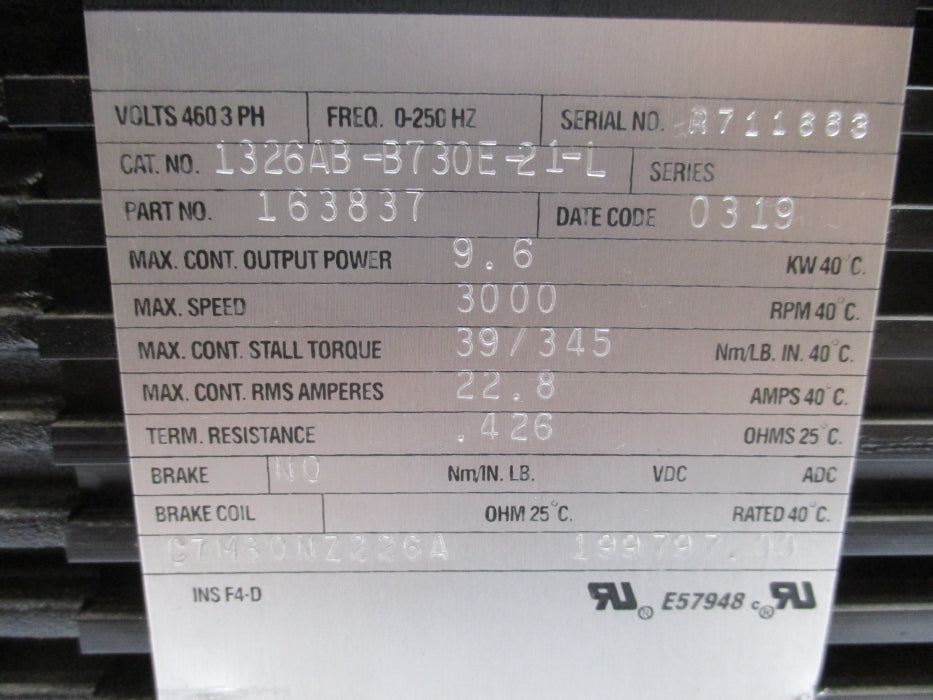 ALLEN BRADLEY 1326AB-B730E-21-L NSNP