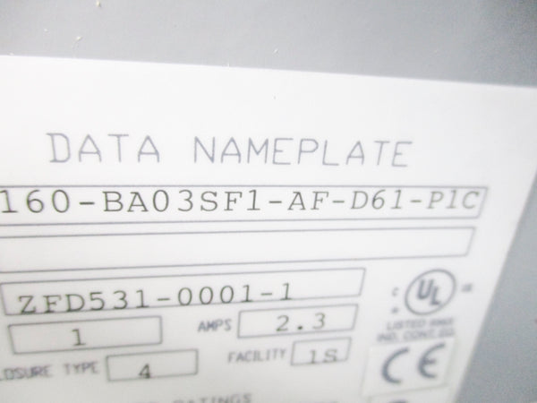 ALLEN BRADLEY 160-BA03SF1-AF-D61-P1C NSNP