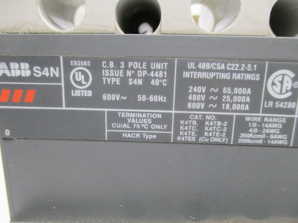 ABB BA62000433 250A 600V NSNP