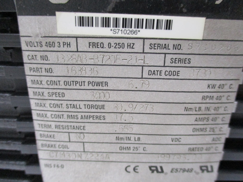 ALLEN BRADLEY 1326AB-B720E-21-L REMAN