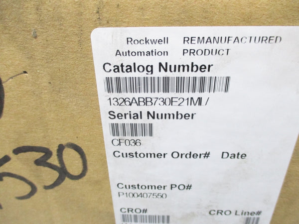ALLEN BRADLEY 1326AB-B730E-21-ML SER. B REMAN