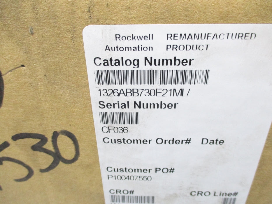 ALLEN BRADLEY 1326AB-B730E-21-ML SER. B REMAN